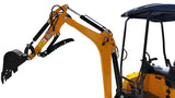 Kubota D722 Diesel 1.8 Ton Mini Excavator Backhoe Digger EPA Certified Swing Boom Telescoping Tracks Hydraulic Thumb
