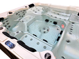 Outdoor 6 Person 123 JETS Double Lounger Hot Tub Spa Fully Loaded 5 Pump 3HP VOLCANO JETS + BALBOA