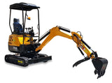 Kubota D722 Diesel 1.8 Ton Mini Excavator Backhoe Digger EPA Certified Swing Boom Telescoping Tracks Hydraulic Thumb
