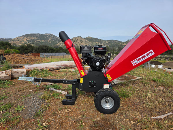 18HP 457cc Gasoline Gas Powered Towable Wood Chipper Mulcher with