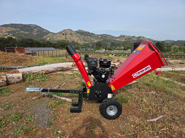 18HP 457cc Gasoline Gas Powered Towable Wood Chipper Mulcher with
