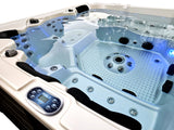 Outdoor 6 Person 123 JETS Double Lounger Hot Tub Spa Fully Loaded 5 Pump 3HP VOLCANO JETS + BALBOA