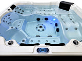 Outdoor 6 Person 123 JETS Double Lounger Hot Tub Spa Fully Loaded 5 Pump 3HP VOLCANO JETS + BALBOA