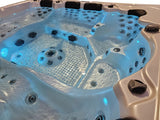 Outdoor 6 Person 123 JETS Double Lounger Hot Tub Spa Fully Loaded 5 Pump 3HP VOLCANO JETS + BALBOA
