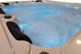 Outdoor 6 Person 123 JETS Double Lounger Hot Tub Spa Fully Loaded 5 Pump 3HP VOLCANO JETS + BALBOA