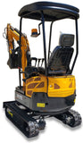Kubota D722 Diesel 1.8 Ton Mini Excavator Backhoe Digger EPA Certified Swing Boom Telescoping Tracks Hydraulic Thumb