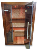 1/2 Person Indoor Traditional Wet / Dry Swedish Steam Sauna SPA Harvia 6KW 200F Canadian Red Cedar Wood