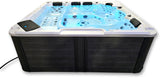 Outdoor 6 Person 123 JETS Double Lounger Hot Tub Spa Fully Loaded 5 Pump 3HP VOLCANO JETS + BALBOA
