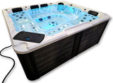 Outdoor 6 Person 123 JETS Double Lounger Hot Tub Spa Fully Loaded 5 Pump 3HP VOLCANO JETS + BALBOA