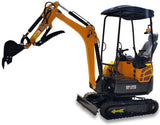 Kubota D722 Diesel 1.8 Ton Mini Excavator Backhoe Digger EPA Certified Swing Boom Telescoping Tracks Hydraulic Thumb