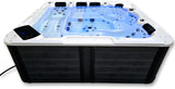 Outdoor 6 Person 123 JETS Double Lounger Hot Tub Spa Fully Loaded 5 Pump 3HP VOLCANO JETS + BALBOA