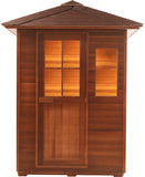 2/3 Person Canadian Red Cedar Traditional Steam Outdoor Sauna / SPA Sound System 6KW Heater Upgrade