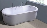 Hydrotherapy Whirlpool Jetted Bathtub Indoor Soaking Hot Bath Tub Freestanding - 037A