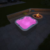 4 Person Indoor / Outdoor Hot Tub Whirlpool Hydrotherapy Bathtub SPA with Cover