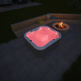 4 Person Indoor / Outdoor Hot Tub Whirlpool Hydrotherapy Bathtub SPA with Cover