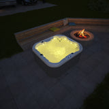 4 Person Indoor / Outdoor Hot Tub Whirlpool Hydrotherapy Bathtub SPA with Cover