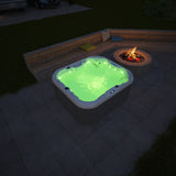 4 Person Indoor / Outdoor Hot Tub Whirlpool Hydrotherapy Bathtub SPA with Cover