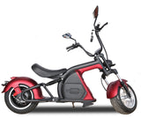 3000W Electric M8 Sport Chopper Motorcycle Harley Scooter Bike METALLIC OXBLOOD RED Fat Tire Scooter SALE