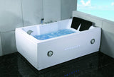 2 Person Indoor Whirlpool Jetted Hot Tub SPA Hydrotherapy Massage Bathtub 051A WHITE w/ Bluetooth