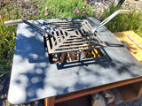 Modern Design CORTEN Steel Outdoor Wood / Charcoal BBQ Grill Kitchen Fire Pit