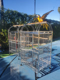 BULK SALE - FOUR (4) CAGES - XL Size Indoor / Outdoor 304 Stainless Steel Bird Parrot Macaw Cages