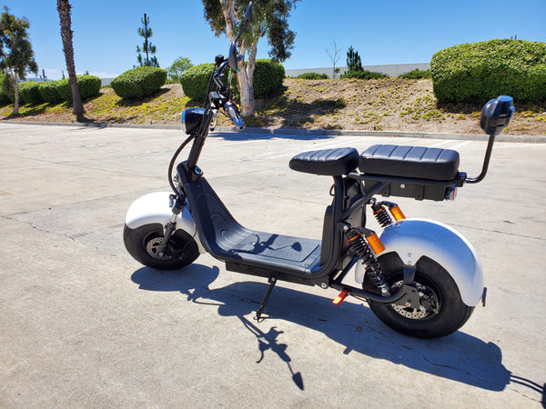 国産　SCOTER SCT TWIN 155cm MADE IN JAPAN 2000W + 40AH Double Seat Electric CityCoco Fat Tire Scooter