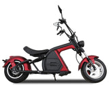 3000W Electric M8 Sport Chopper Motorcycle Harley Scooter Bike METALLIC OXBLOOD RED Fat Tire Scooter SALE