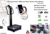 NEW  Dual Motor 1500w Vibration Vibe Plate Exercise Cardio Machine Massager  VT400