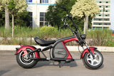 3000W Electric M8 Sport Chopper Motorcycle Harley Scooter Bike METALLIC OXBLOOD RED Fat Tire Scooter SALE