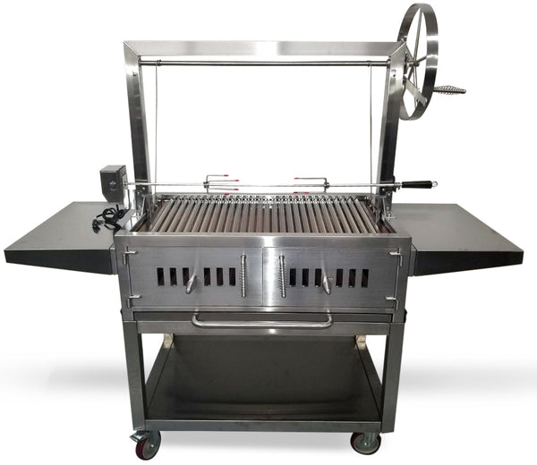 Grill Argentin Santa Maria – Fer, Avec Brasero Et Plaque, Bois, Gaucho Life