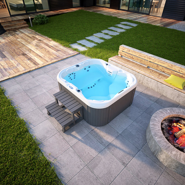 4 Person Indoor / Outdoor Hot Tub Whirlpool Hydrotherapy Bathtub