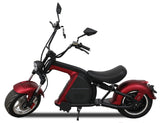 3000W Electric M8 Sport Chopper Motorcycle Harley Scooter Bike METALLIC OXBLOOD RED Fat Tire Scooter SALE