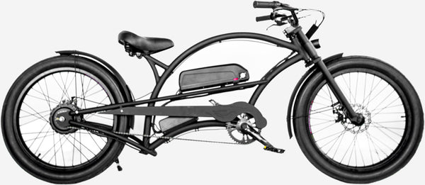 750W Electric Beach Cruiser Bike Bicycle Chopper Style Fat Snow Tires 750W Electric Beach Cruiser Bike Bicycle Chopper Style Fat Snow Tires