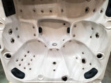 6 Person Outdoor Hot Tub SPA - 5 Seats + 1 Lounger -  Balboa Upgrade Ozone White Marble Acrylic
