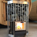 Coasts WOOD FIRED Traditional Steam Sauna SPA Heater WITH Stainless Vent Kit + Rocks CAGE Type 1000F Degrees