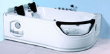 2 Person Corner Hydrotherapy Whirlpool Bathtub Spa Massage Therapy Hot Bath Tub w/ Heater - SYM634L Black