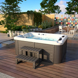 3 Person Outdoor Hydrotherapy Bathtub Hot Bath Tub Whirlpool SPA SYM6016 - 51 Jets + 23 LED Lights