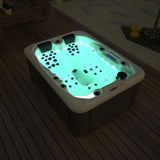 3 Person Outdoor Hydrotherapy Bathtub Hot Bath Tub Whirlpool SPA SYM6016 - 51 Jets + 23 LED Lights