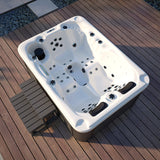 3 Person Outdoor Hydrotherapy Bathtub Hot Bath Tub Whirlpool SPA SYM6016 - 51 Jets + 23 LED Lights