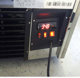 71" Curved Glass Stainless Steel Deli Cake Display Refrigerator