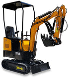 NEW Gas Powered Briggs & Stratton 13.5HP Engine 1 Ton Mini Backhoe Excavator Bulldozer w/ Hydraulic Thumb Grapple