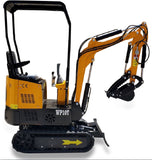 NEW Gas Powered Briggs & Stratton 13.5HP Engine 1 Ton Mini Backhoe Excavator Bulldozer w/ Hydraulic Thumb Grapple