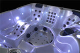 Outdoor 6 Person Double Lounger Hot Tub Spa Fully Loaded 4 Pump 3HP Hard Top Included