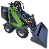 Briggs & Stratton XR2100 13.5HP Gas Powered Mini Stand-On Skid Steer Loader (Green)