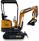 NEW Gas Powered Briggs & Stratton 13.5HP Engine 1 Ton Mini Backhoe Excavator Bulldozer w/ Hydraulic Thumb Grapple