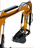 NEW Gas Powered Briggs & Stratton 13.5HP Engine 1 Ton Mini Backhoe Excavator Bulldozer w/ Hydraulic Thumb Grapple