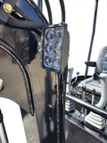 NEW Gas Powered Briggs & Stratton 13.5HP Engine 1 Ton Mini Backhoe Excavator Bulldozer w/ Hydraulic Thumb Grapple BLACK