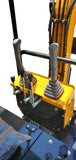 NEW Gas Powered Briggs & Stratton 13.5HP Engine 1 Ton Mini Backhoe Excavator Bulldozer w/ Hydraulic Thumb Grapple