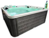 5 Person Outdoor Double Lounger Hot Tub Spa Fully Loaded 4 Pump 62 Jets with Hard Top Cover Stairs Bluetooth Sound System