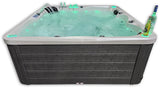 5 Person Outdoor Double Lounger Hot Tub Spa Fully Loaded 4 Pump 62 Jets with Hard Top Cover Stairs Bluetooth Sound System